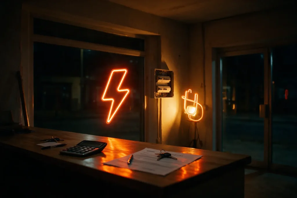 Dar de alta la luz en un local: cuadro eléctrico nuevo en un local comercial antes de la apertura